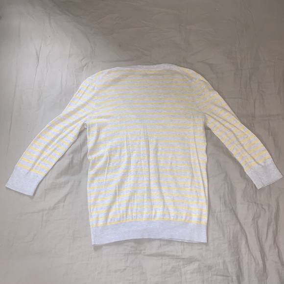 🥰Tommy Hilfiger🥰 Women’s Size Small Grey And Yellow Stripe READ DESCRIPTION - Picture 5 of 6